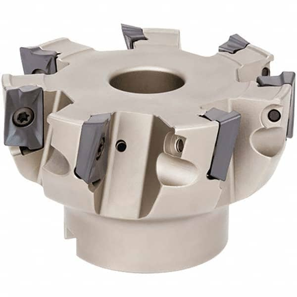 Tungaloy - 4" Cut Diam, 1-1/2" Arbor Hole Diam, Indexable Square-Shoulder Face Mill - Exact Industrial Supply