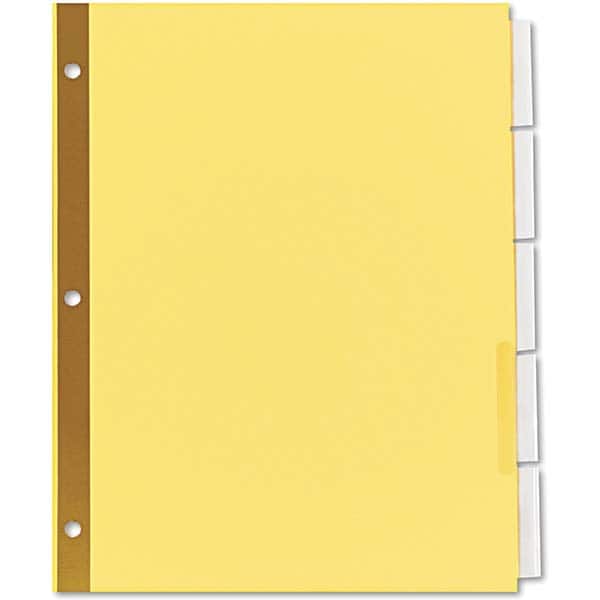 UNIVERSAL - Tabs, Indexes & Dividers Indexes & Divider Type: Customizable Size: 8-1/2 x 11 - Exact Industrial Supply