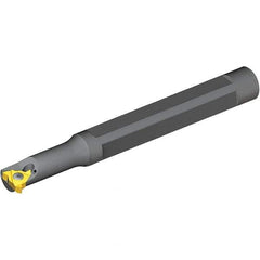 Vargus - Internal Thread, Right Hand Cut, 3/8" Shank Width x 0.36" Shank Height Indexable Threading Toolholder - 4.33" OAL, 6.0KIR Insert Compatibility, BNVRC Toolholder, Series Mini 3 - Exact Industrial Supply