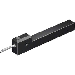 Vargus - Internal Thread, Neutral Cut, 10mm Shank Width x 10mm Shank Height Indexable Threading Toolholder - 100mm OAL, M5, MS5 Insert Compatibility, MHS Toolholder, Series Microscope Square Shank - Exact Industrial Supply