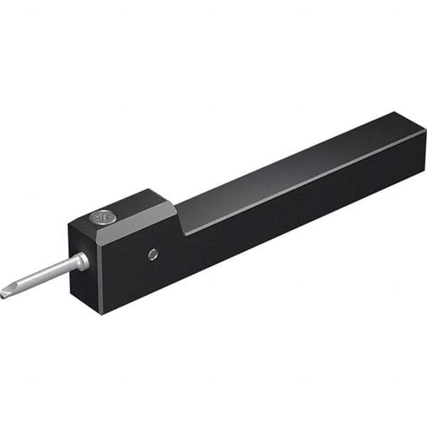 Vargus - Internal Thread, Neutral Cut, 5/8" Shank Width x 5/8" Shank Height Indexable Threading Toolholder - 5" OAL, M7, MS7 Insert Compatibility, MHS Toolholder, Series Microscope Square Shank - Exact Industrial Supply