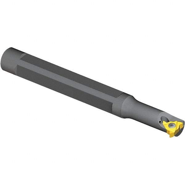 Vargus - Internal Thread, Left Hand Cut, 1/2" Shank Width x 0.49" Shank Height Indexable Threading Toolholder - 3-1/2" OAL, 6.0KIL Insert Compatibility, BNVRC Toolholder, Series Mini 3 - Exact Industrial Supply