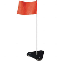 Checkers - Marking Flags Type: Warning Whip Flag Message or Pattern: Solid Color - Exact Industrial Supply