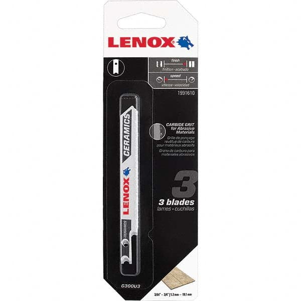 Lenox - Jig Saw Blades Blade Material: Bi-Metal Blade Length (Inch): 3-1/2 - Exact Industrial Supply