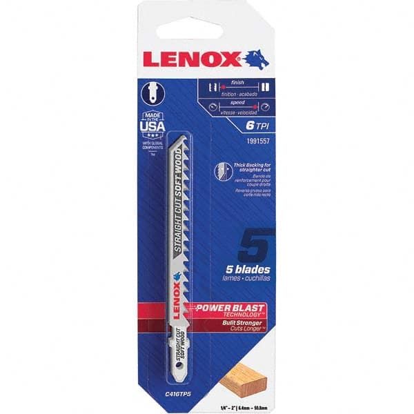 Lenox - Jig Saw Blades Blade Material: Bi-Metal Blade Length (Inch): 4 - Exact Industrial Supply