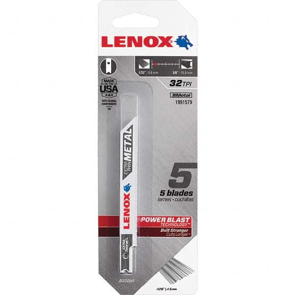 Lenox - Jig Saw Blades Blade Material: Bi-Metal Blade Length (Inch): 3-5/8 - Exact Industrial Supply