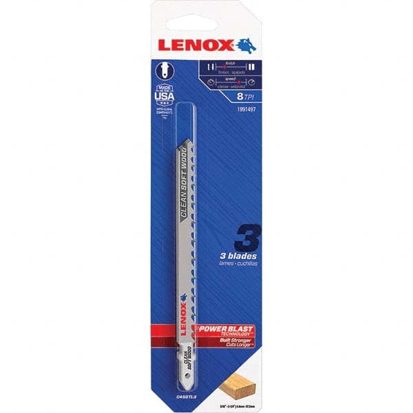 Lenox - Jig Saw Blades Blade Material: Bi-Metal Blade Length (Inch): 4-5/8 - Exact Industrial Supply
