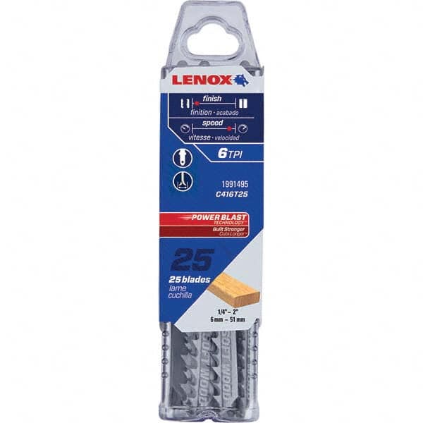 Lenox - Jig Saw Blades Blade Material: Bi-Metal Blade Length (Inch): 4 - Exact Industrial Supply