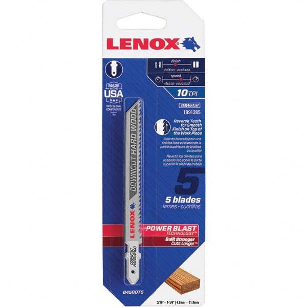 Lenox - Jig Saw Blades Blade Material: Bi-Metal Blade Length (Inch): 4 - Exact Industrial Supply