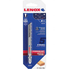 Lenox - Jig Saw Blades Blade Material: Bi-Metal Blade Length (Inch): 4 - Exact Industrial Supply