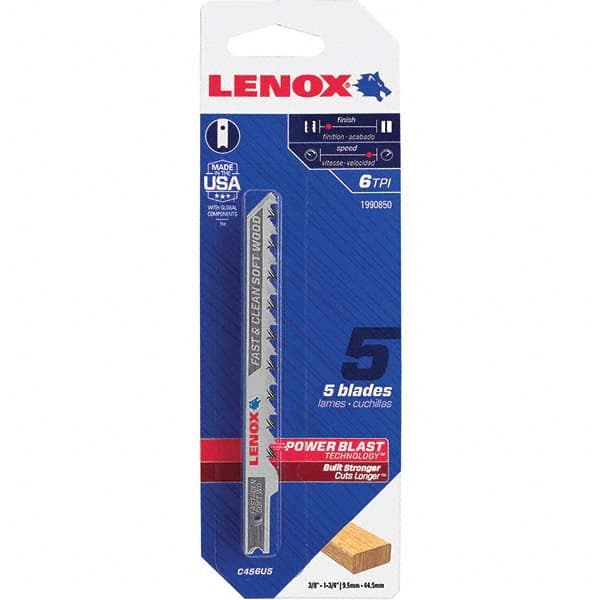 Lenox - Jig Saw Blades Blade Material: Bi-Metal Blade Length (Inch): 4 - Exact Industrial Supply