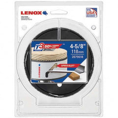 Lenox - Hole Saws Saw Diameter (mm): 1.50 Saw Diameter (Inch): 4-3/4 - Exact Industrial Supply