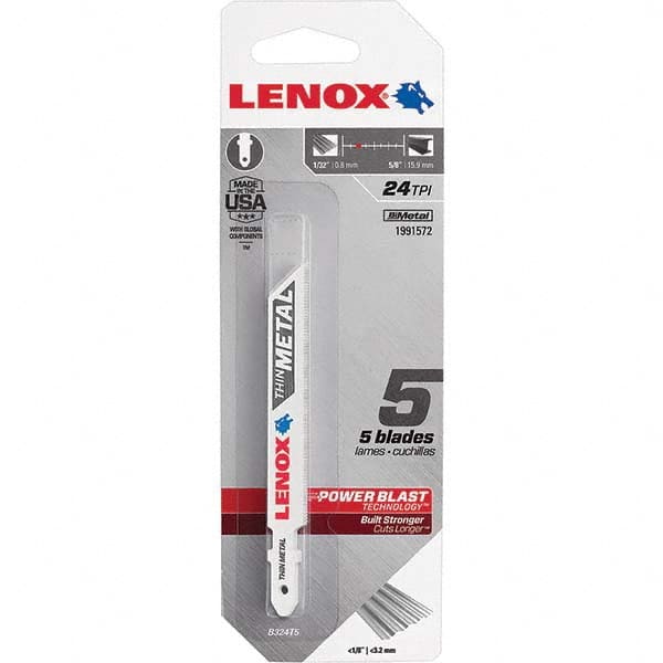 Lenox - Jig Saw Blades Blade Material: Bi-Metal Blade Length (Inch): 3-5/8 - Exact Industrial Supply