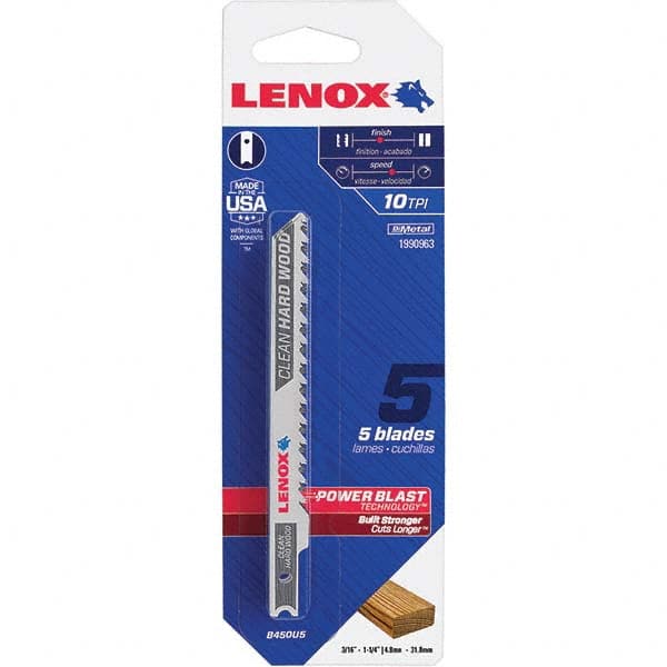 Lenox - Jig Saw Blades Blade Material: Bi-Metal Blade Length (Inch): 4 - Exact Industrial Supply