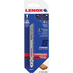 Lenox - Jig Saw Blades Blade Material: Bi-Metal Blade Length (Inch): 4 - Exact Industrial Supply