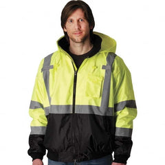 PIP - Size S Yellow High Visibility Jacket - Exact Industrial Supply