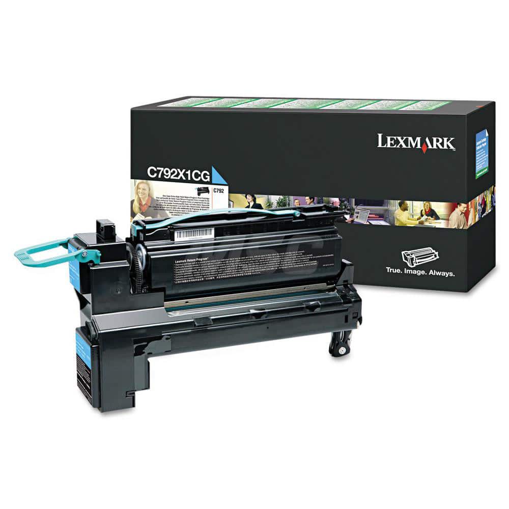 Lexmark - Office Machine Supplies & Accessories; Office Machine/Equipment Accessory Type: Toner Cartridge ; For Use With: Lexmark C792de; C792dte; C792dhe ; Color: Cyan - Exact Industrial Supply