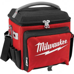 Milwaukee Tool - 21.65 Qt Cooler Bag - 1680D Ballistic Nylon, Red/Black - Exact Industrial Supply