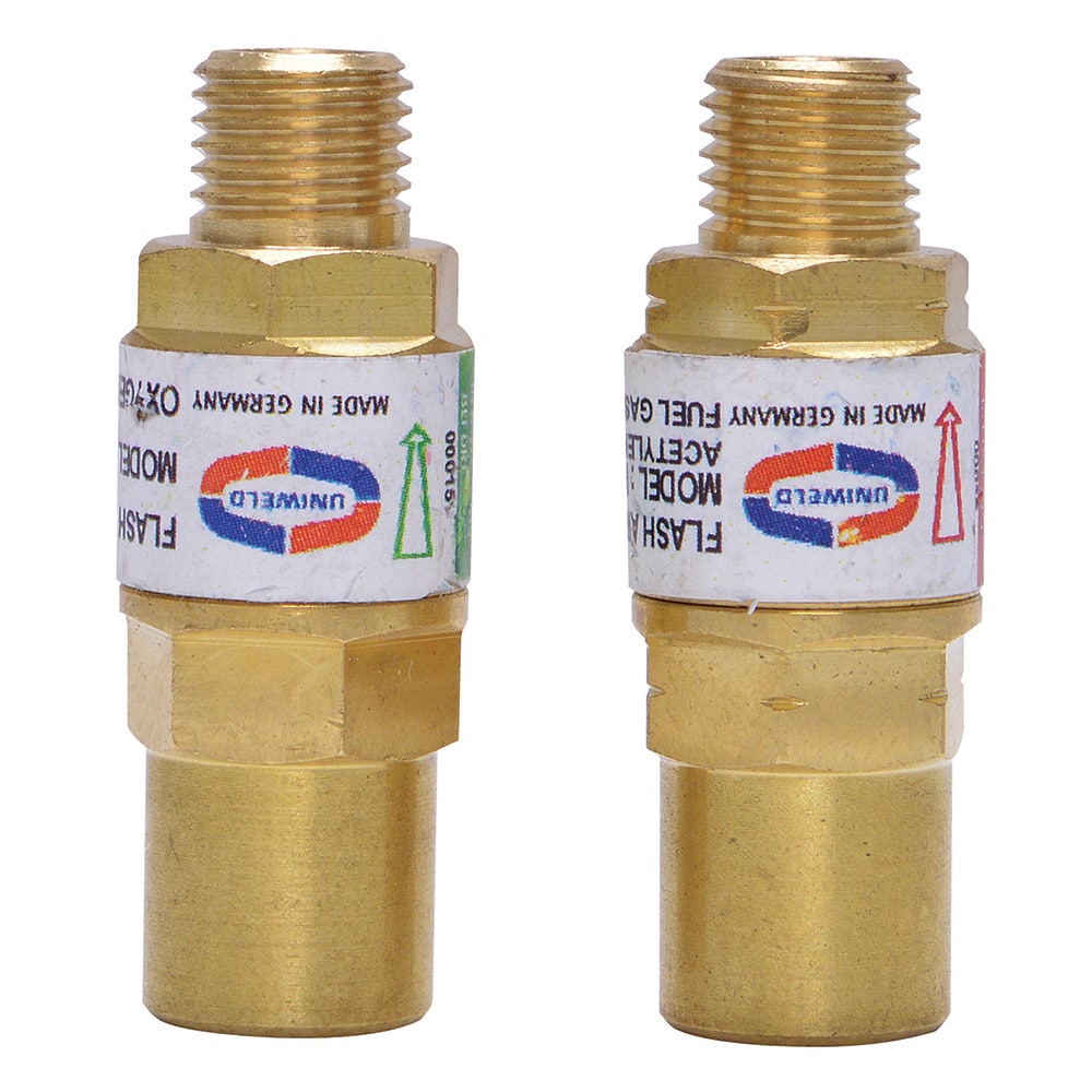 Made in USA - Flashback Arresters; Type: Filtered ; For Use With: A 3/8"-24 connection ; PSC Code: 3433 - Exact Industrial Supply