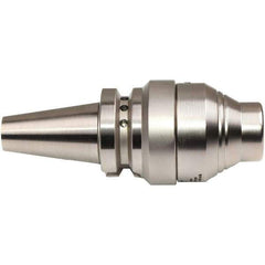 Emuge - BT30 Taper Shank, 9/16" Hole Diam x 30mm Nose Diam Milling Chuck - 82mm Projection, Through-Spindle Coolant, Balanced to 20,000 RPM - Exact Industrial Supply