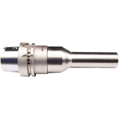 Emuge - HSK63A Taper Shank, 9/16" Hole Diam x 30mm Nose Diam Milling Chuck - 178mm Projection, Through-Spindle Coolant, Balanced to 20,000 RPM - Exact Industrial Supply