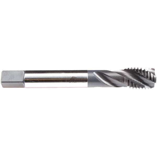 Emuge - 7/8-14 UNF 4 Flute 2B/3B Modified Bottoming Spiral Flute Tap - High Speed Steel, NE2 Finish, 5.512" OAL, Right Hand Flute, Right Hand Thread, Series CU533200 - Exact Industrial Supply