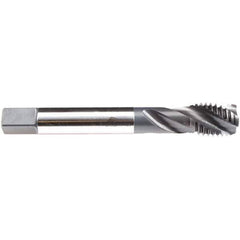 Emuge - 7/8-14 UNF 4 Flute 2B/3B Modified Bottoming Spiral Flute Tap - High Speed Steel, NE2 Finish, 5.512" OAL, Right Hand Flute, Right Hand Thread, Series CU533200 - Exact Industrial Supply