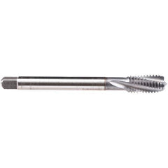 Emuge - 7/16-14 UNC 4 Flute BT Modified Bottoming Spiral Flute Tap - High Speed Steel, TiCN Finish, 3.937" OAL, Right Hand Flute, Right Hand Thread, Series CU459600 - Exact Industrial Supply
