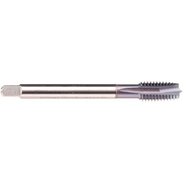 Emuge - M16x2.00 M 3 Flute 6H Plug Spiral Flute Tap - High Speed Steel, TiCN Finish, 110mm OAL, Right Hand Flute, Right Hand Thread, Series C1579300 - Exact Industrial Supply