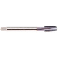 Emuge - M16x2.00 M 3 Flute 6H Plug Spiral Flute Tap - High Speed Steel, TiCN Finish, 110mm OAL, Right Hand Flute, Right Hand Thread, Series C1579300 - Exact Industrial Supply