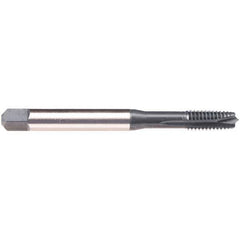 Emuge - #5-44 UNF 3 Flute 2B/3B Plug Spiral Flute Tap - High Speed Steel, NE2 Finish, 2.205" OAL, Right Hand Flute, Right Hand Thread, Series BU497300 - Exact Industrial Supply