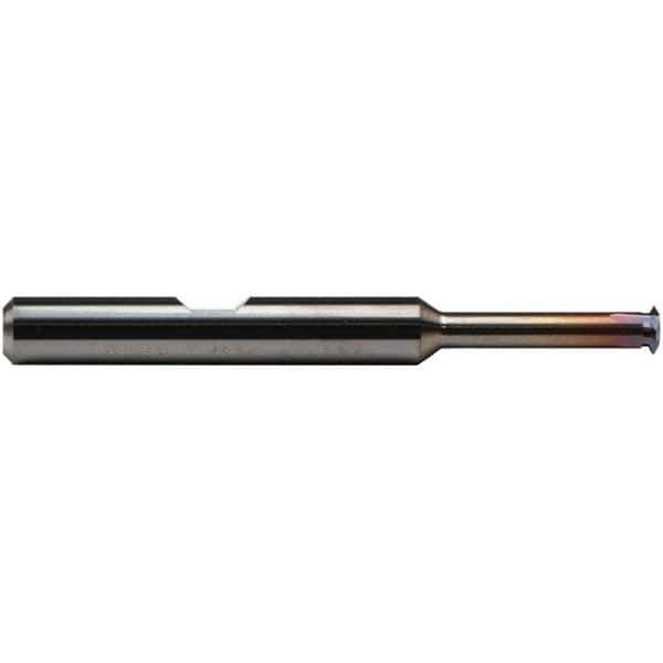 Emuge - 32 Max TPI, Internal Single Profile Thread Mill - 0.574" Cut Diam, 3/16" Shank Diam, 4 Flute, 1-7/8" OAL, TiCN Finish - Exact Industrial Supply