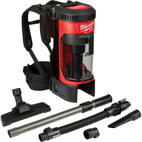 Milwaukee Tool - 1 Gal Capacity, Cordless Backpack Vacuum Cleaner - Exact Industrial Supply