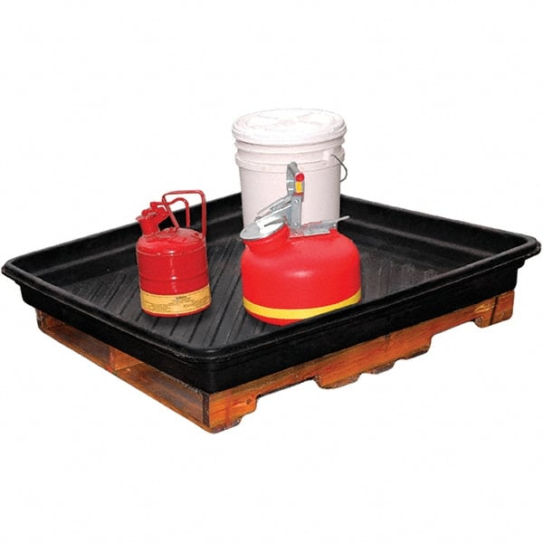 UltraTech - 30 Gal Sump Capacity Polyethylene Utility Tray for Spill Containment - Exact Industrial Supply