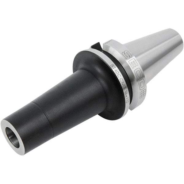 Seco - M10 System Size, BT TF30AD Taper, Modular Tool Holding System Adapter - 1-1/2" Projection, 23.5mm Body Diam, 108.4mm OAL, Through Coolant - Exact Industrial Supply