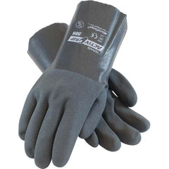 PIP - Chemical Resistant Gloves Material: Nitrile Size: Medium - Exact Industrial Supply