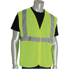 PIP - Size M Yellow Mesh General Purpose High Visibility Vest - Exact Industrial Supply