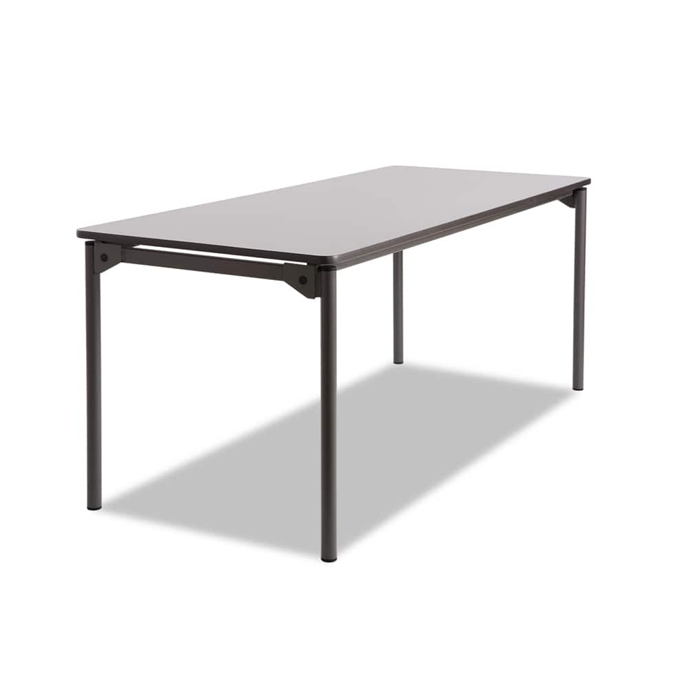 ICEBERG - Folding Tables; Type: Rectangular Folding Table ; Width (Inch): 72 ; Length (Inch): 30 ; Height (Inch): 29-1/2 ; Color: Gray/Charcoal - Exact Industrial Supply