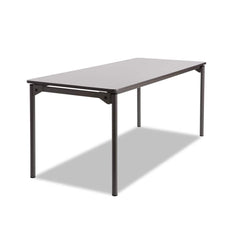 ICEBERG - Folding Tables; Type: Rectangular Folding Table ; Width (Inch): 72 ; Length (Inch): 30 ; Height (Inch): 29-1/2 ; Color: Gray/Charcoal - Exact Industrial Supply
