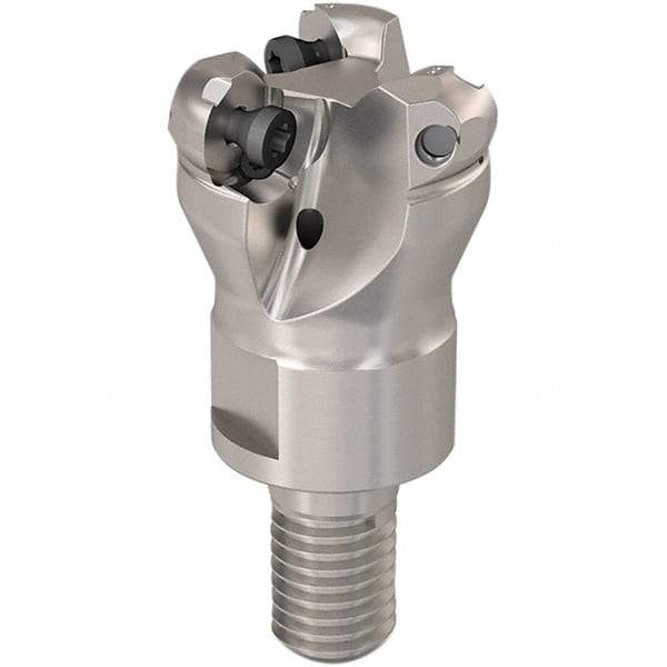 Seco - 20mm Cutting Diam, 6mm Max Depth of Cut, Modular Connection Indexable Copy End Mill - 3 Inserts, RP.. 1204 Insert, 217.29-06 Toolholder, Steel, Through Coolant - Exact Industrial Supply