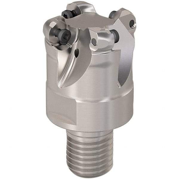 Seco - 28mm Cutting Diam, 6mm Max Depth of Cut, Modular Connection Indexable Copy End Mill - 4 Inserts, RP.. 1204 Insert, 217.29-06 Toolholder, Steel, Through Coolant - Exact Industrial Supply