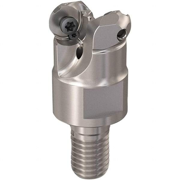 Seco - 13mm Cutting Diam, 6mm Max Depth of Cut, Modular Connection Indexable Copy End Mill - 2 Inserts, RP.. 1204 Insert, 217.29-06 Toolholder, Steel, Through Coolant - Exact Industrial Supply