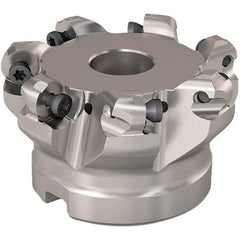Seco - 51.5mm Cut Diam, 6mm Max Depth, 3/4" Arbor Hole, 7 Inserts, RP..1204 Insert Style, Indexable Copy Face Mill - R220.29 Cutter Style, 11,200 Max RPM, 1-1/2 High, Through Coolant, Series R220.29 - Exact Industrial Supply