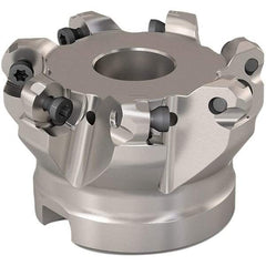 Seco - 51mm Cut Diam, 6mm Max Depth, 22mm Arbor Hole, 7 Inserts, RP..1204 Insert Style, Indexable Copy Face Mill - R220.29 Cutter Style, 11,200 Max RPM, 40mm High, Through Coolant, Series R220.29 - Exact Industrial Supply