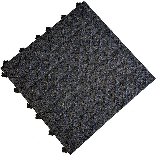 Ergo Advantage - 18" Long x 18" Wide x 1" Thick, Anti-Fatigue Modular Matting Anti-Fatigue Flooring - Exact Industrial Supply