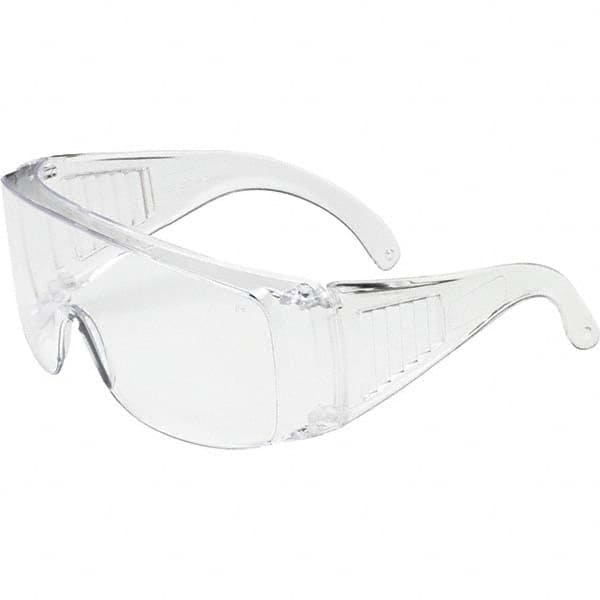 Safety Glass: Uncoated, Clear Lenses, Frameless, UV Protection Clear Frame