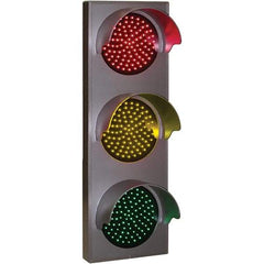 TAPCO - LED Road Safety Signal Light - Red, Yellow & Green Aluminum - Exact Industrial Supply