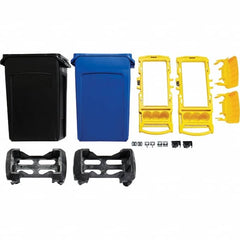 Rubbermaid - Janitor Carts & Caddies Type: Rim Caddy Kit Material: Resin - Exact Industrial Supply