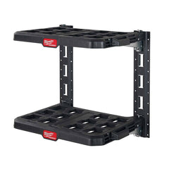 Milwaukee Tool - Small Parts Boxes & Organizers; Type: Racking Kit ; Width (Inch): 21.50 ; Depth (Inch): 17.60 ; Height (Inch): 20 ; Number of Compartments: 2 ; Frame Material: Metal Frame - Exact Industrial Supply