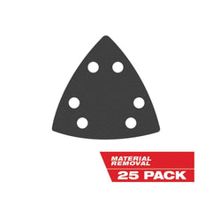 Milwaukee Tool - Rotary & Multi-Tool Accessories; Accessory Type: Triangle Sandpaper ; For Use With: Multi-Tools ; Includes: 25PC TRIANGLE SAND PAPER VARIETY PACK (5) 60 GRIT, (5) 80 GRIT, (5) 120 GRIT, (5) 180 GRIT, (5) 240 GRIT ; Maximum RPM: 0.000 ; T - Exact Industrial Supply